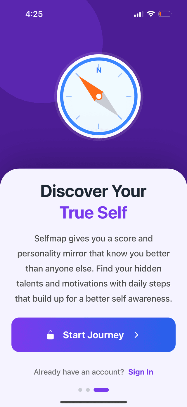 Selfmap - App Landing