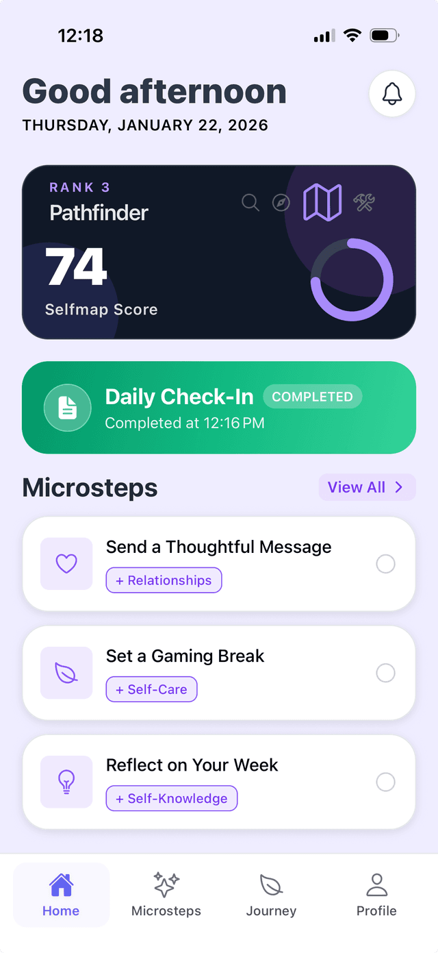Selfmap - Microsteps Tracker